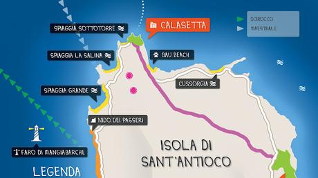 Sant'Antioco da nombre a la isla mayor del archipiélago del Sulcis, en el extremo suroeste de Cerdeña.