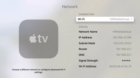 Conectar Apple TV a Wi-Fi