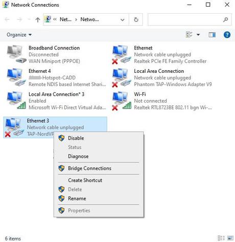 Seleccione el enrutador Roku - NordVPN en Roku