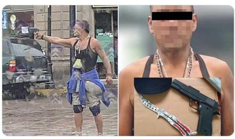 Detienen en el Centro a sujeto que causo pánico con arma de juguete