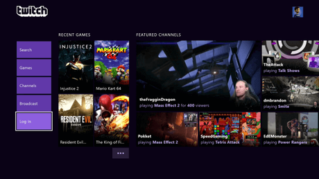 Twitch en Xbox - Iniciar sesión
