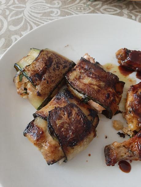 RAVIOLIS DE CALABACIN Y GAMBAS