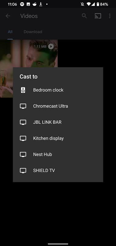 Chromecast Dailymotion: elige tu dispositivo