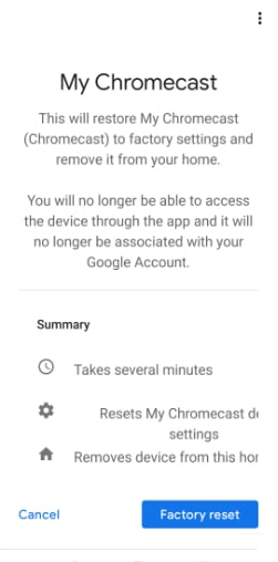 Cómo restablecer Google Chromecast