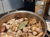 Butifarra setas salsa trufa