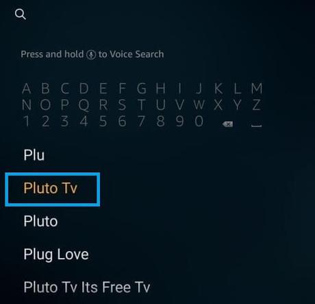 Buscar Plutón TV - Firestick 