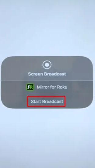 Iniciar transmisión - FaceTime en Roku