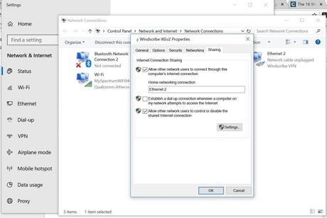 Compartir propiedades - VPN en PlayStation