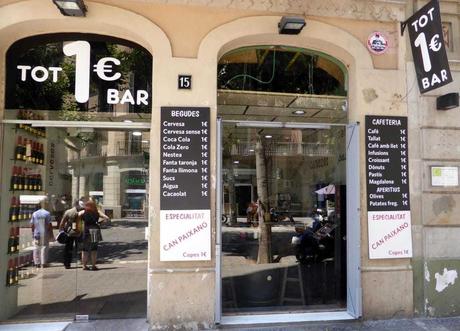 Tot 1 € Bar: el bar donde todo cuesta un euro