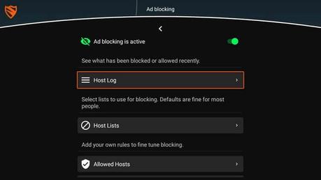 seleccionar registro de host - bloqueador de anuncios Firestick