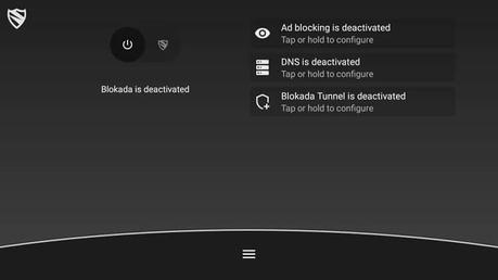 inicia la aplicación blokada