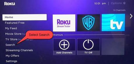 Bloomberg en Roku - Buscar el canal