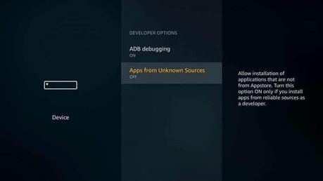 Activar aplicaciones de fuentes desconocidas