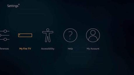 Seleccione My Fire TV para instalar GolfPass en Firestick
