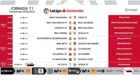 El Sevilla FC ya conoce sus horarios para las jornadas 9, 10 y 11
