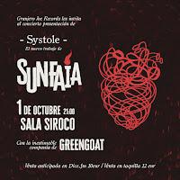 Concierto de Sunfaia y Greengoat en Siroco