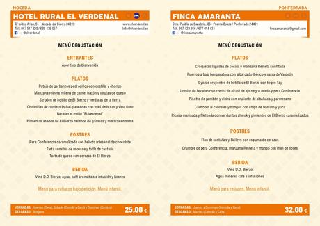 Jornadas Gastronómicas del Bierzo 2022 del 14 de octubre al 11 de diciembre. Consulta los menús 28 Jornadas Gastronómicas del Bierzo 2022 del 14 de octubre al 11 de diciembre. Consulta los menús 28