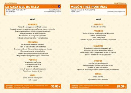Jornadas Gastronómicas del Bierzo 2022 del 14 de octubre al 11 de diciembre. Consulta los menús 31 Jornadas Gastronómicas del Bierzo 2022 del 14 de octubre al 11 de diciembre. Consulta los menús 31