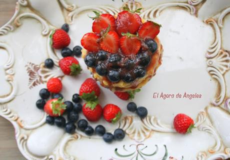 Mini tarta de frutos rojos El Ágora de Ángeles