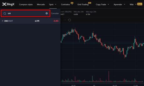 Dónde comprar Uniswap (UNI) de forma segura Comprar UNI en Spot en BingX