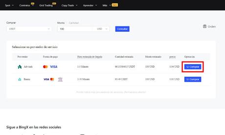 Dónde comprar Uniswap (UNI) de forma segura Comprar criptomonedas con tarjeta de crédito en BingX