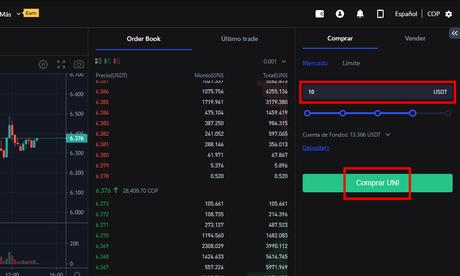 Dónde comprar Uniswap (UNI) de forma segura Comprar UNI con USDT en Spot en BingX