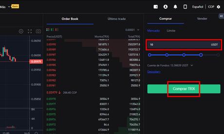 Dónde comprar Tron (TRX) de forma segura Comprar TRX con USDT en Spot en BingX