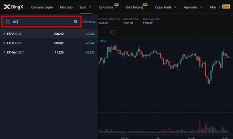 Dónde comprar Ethereum (ETH) de forma segura Comprar ETH en Spot en BingX