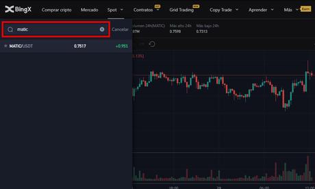 Dónde comprar Polygon (MATIC) de forma segura Comprar MATIC en Spot en BingX