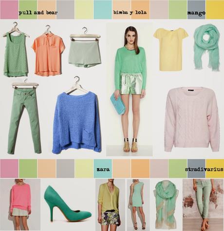 Moda en colores pasteles para vestir