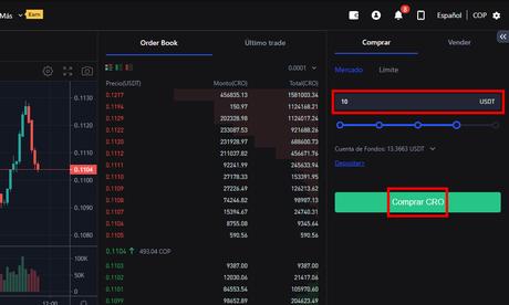 Dónde comprar Cronos (CRO) de forma segura Comprar CRO con USDT en Spot en BingX