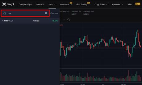 Dónde comprar Cronos (CRO) de forma segura Comprar CRO en Spot en BingX