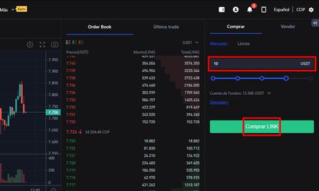 Dónde comprar Chainlink (LINK) de forma segura Comprar LINK con USDT en Spot en BingX