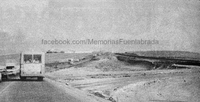 Carretera de Leganés en obras en 1985