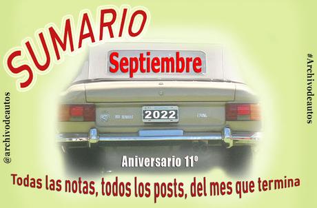 Sumario de septiembre 2022