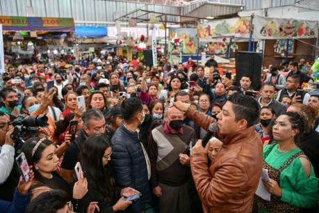 El gobernador Ricardo Gallardo propone 200 mdp para reconstruir el Mercado República