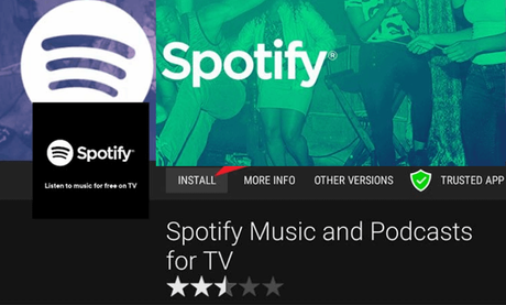 Spotify en JVC Android TV