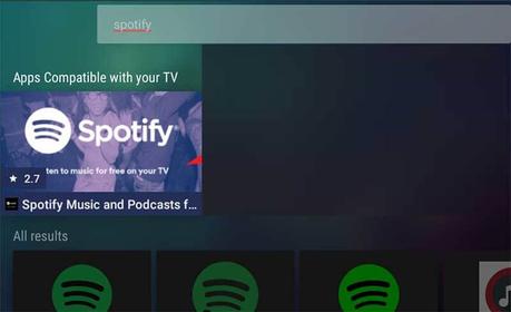 Spotify en JVC Android TV
