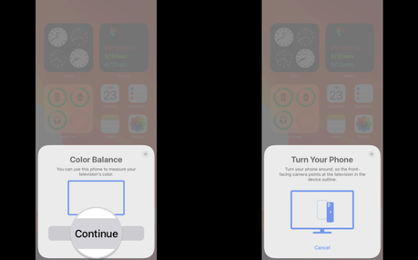 mantén tu iPhone apuntando al televisor