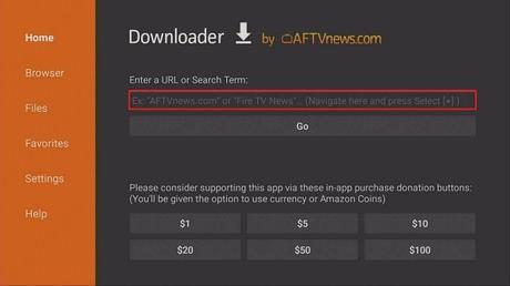 A&E en Firestick: ingrese la URL