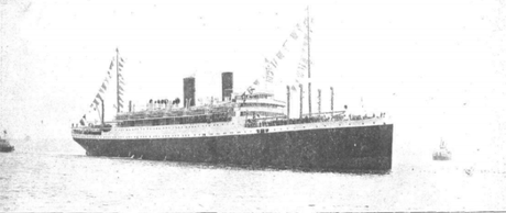 1923 Santander: primer viaje del trasatlántico «Cuba» de la Compagnie Genérale Transatlantique