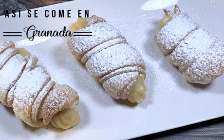 Cañas de crema sin gluten y sin lactosa