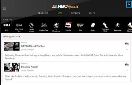 Chromecast NBC Sports Network desde un teléfono inteligente 