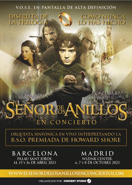 El señor de los anillos en concierto en Barcelona y Madrid