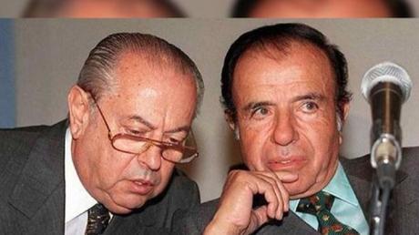 Eduardo Menem / Carlos Corach y el libro sobre Carlos Menem