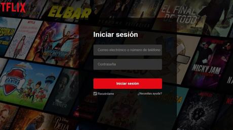Iniciar sesión en Netflix