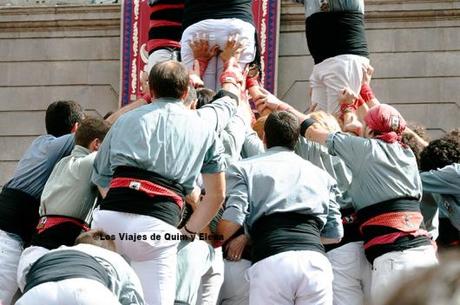 Castellers en Barcelona