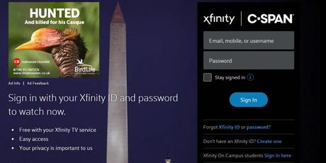 Iniciar sesión en Chromecast C-Span