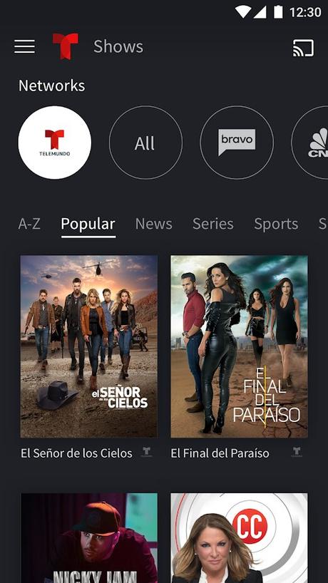 Ícono de Cast - Chromecast Telemundo