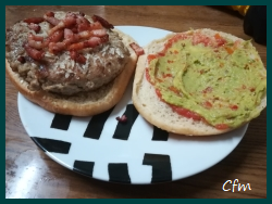 Hamburguesa con guacamole